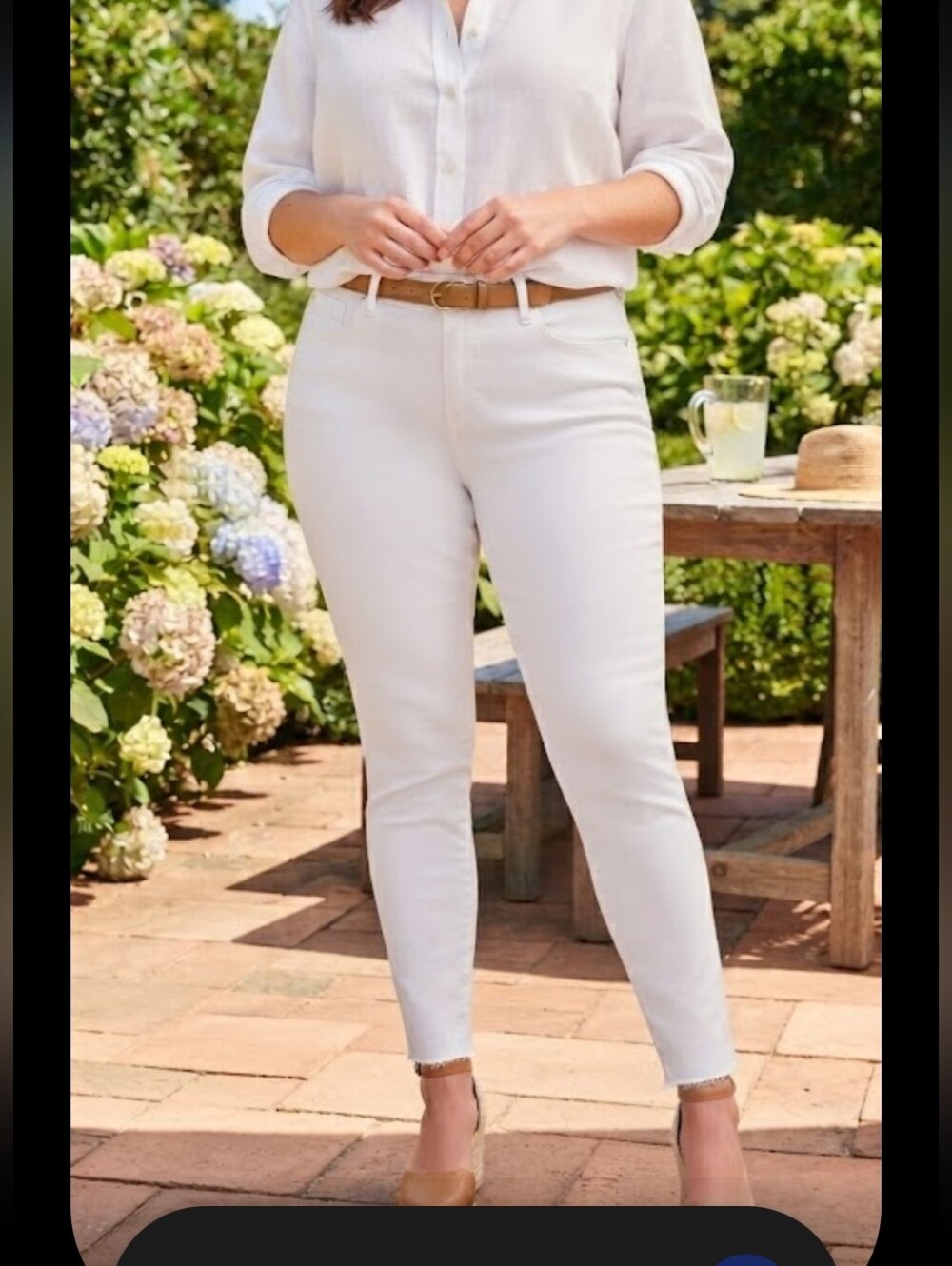 STYLE & CO WHITE CURVY SKINNY JEANS